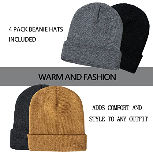 Image of ZOORON Beanie for Men Women Slouchy Winter Beanie Hats Cuffed Skull Caps