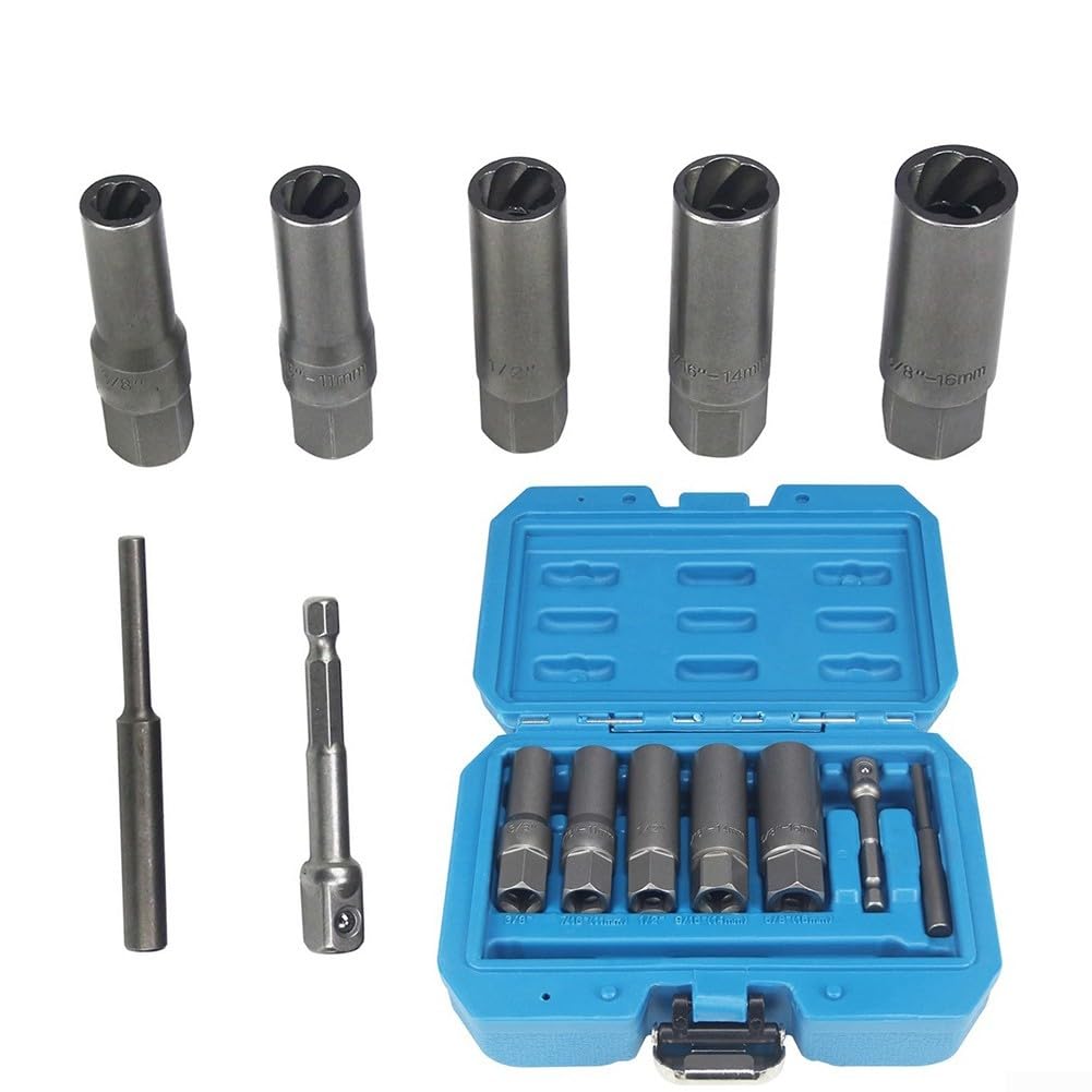 Lot de 7 douilles extracteur d'écrous roue