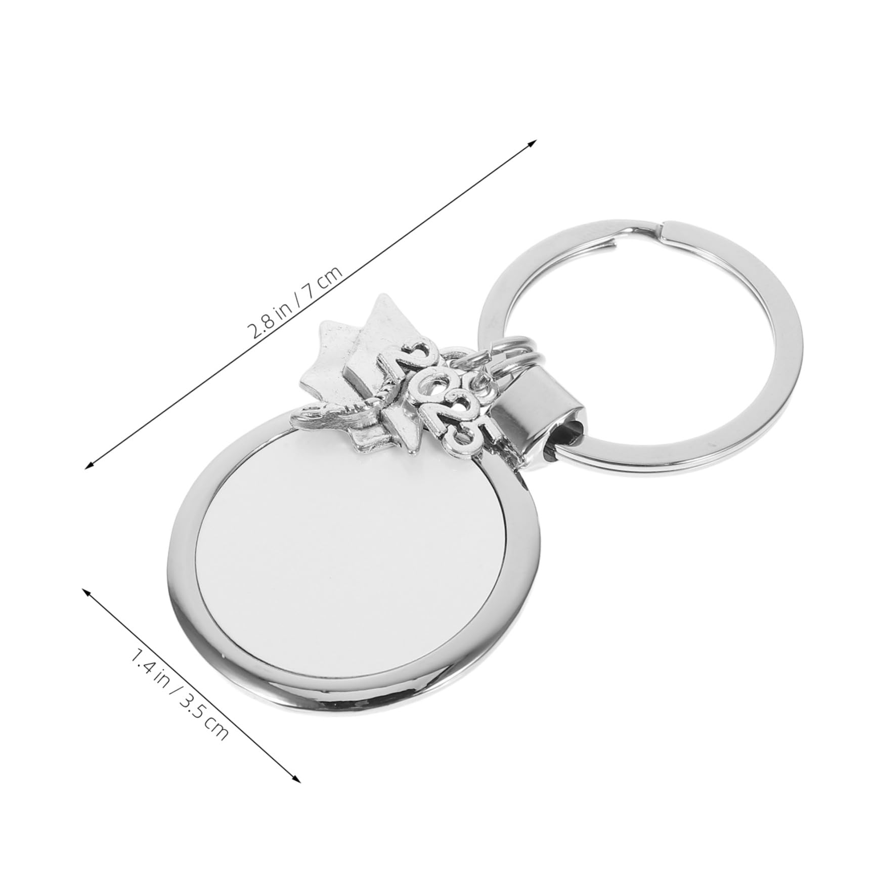 ULDIGI Sublimation Keychain Blanks Graduation Transfer Key Chains Class Of 2025 Key Chains Graduation Key Ring Pendants