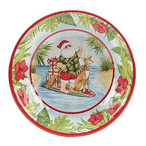   Certified-International-Santas-Wish-Melamine-12-Piece-Dinnerware-Set-Service-for-4-Multicolor