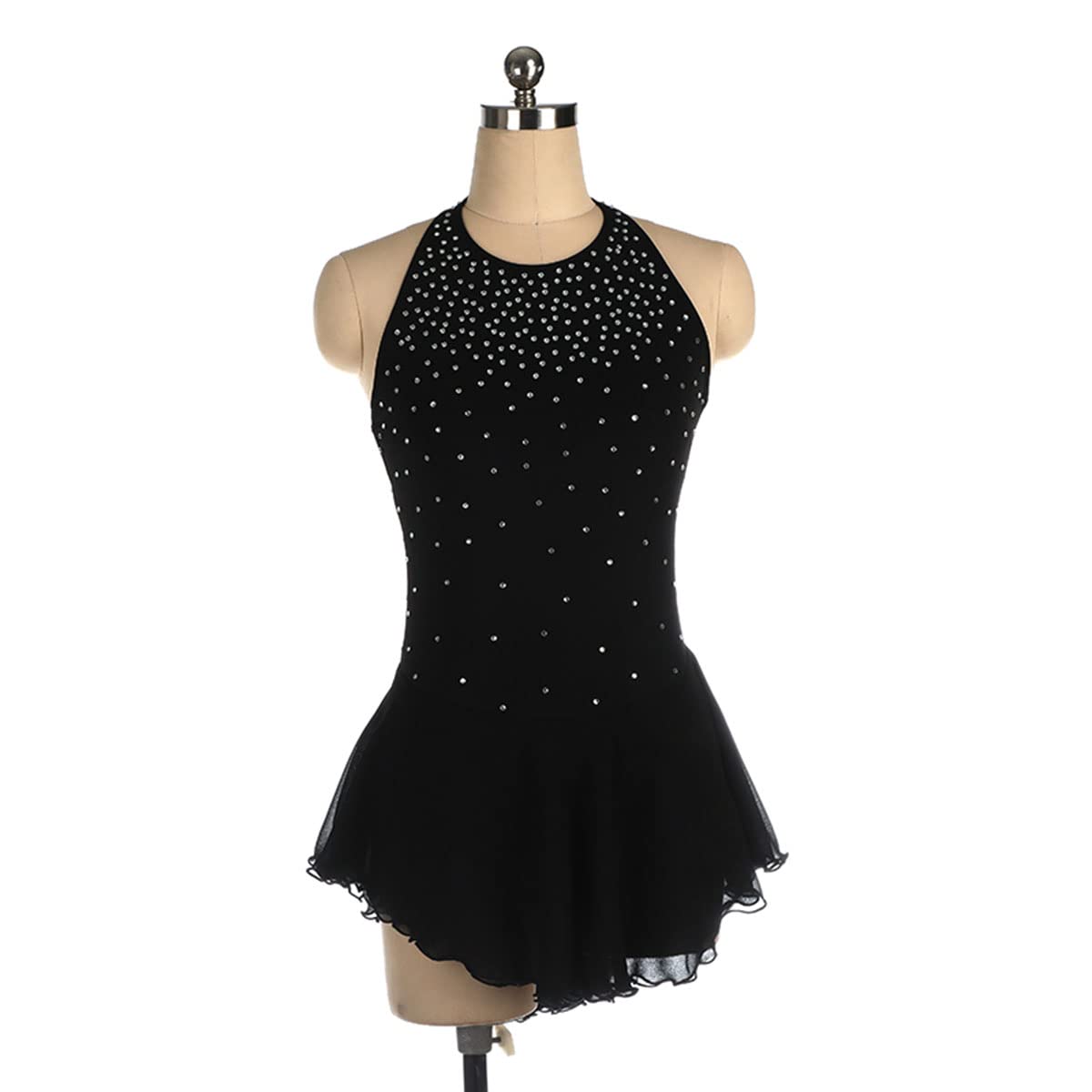 Vestito da ragazza per pattinaggio artistico, per l'inverno, per lo sport, per il pattinaggio, per ragazze
