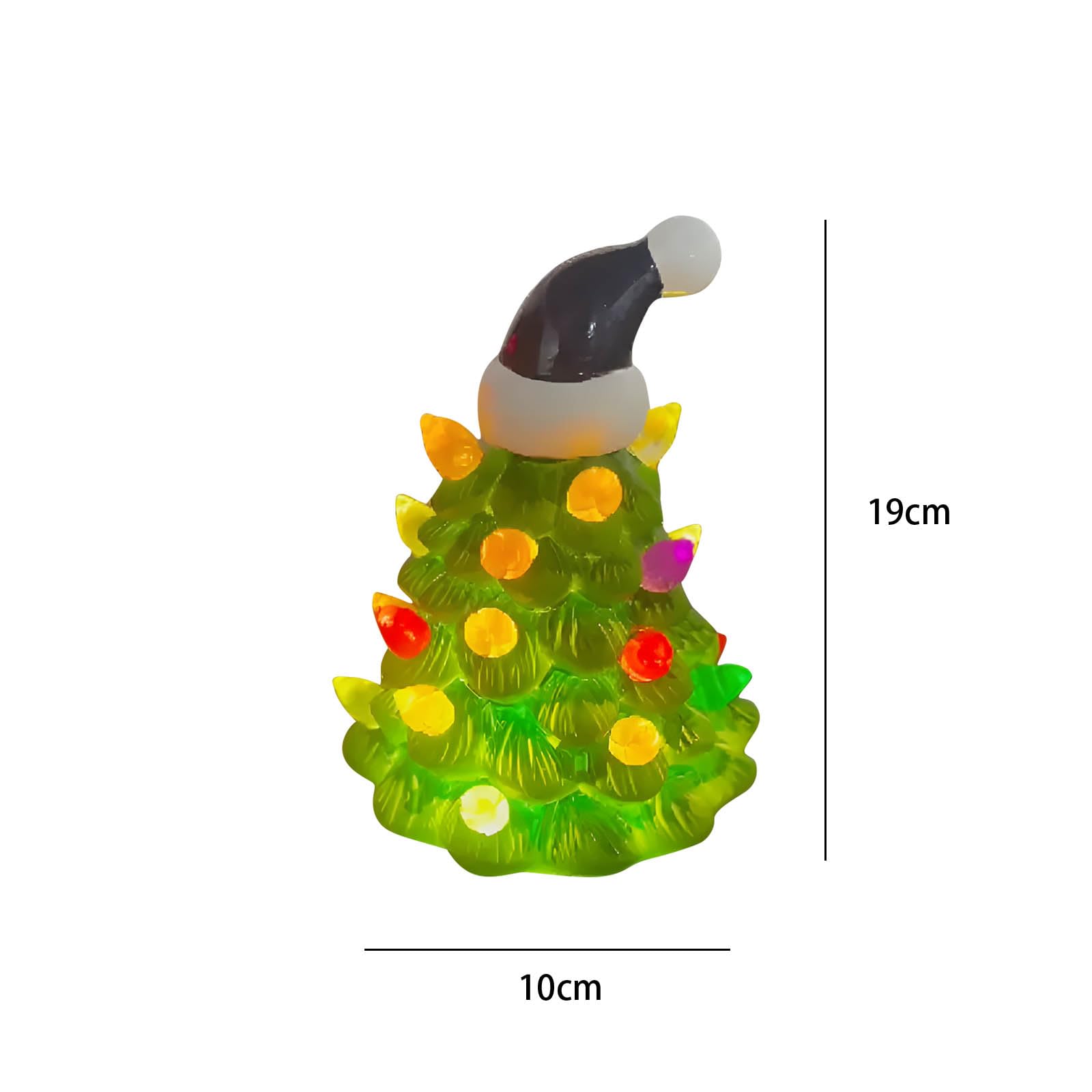 Décoration de sapin de Noël en résine durable pour décoration d'intérieur festive Design compact et facile à ranger