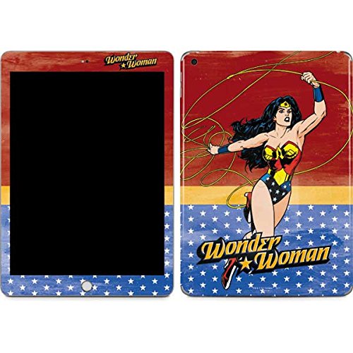 Skinit Decal Tablet Skin Compatible with iPad 9.7in (2018) - Officially Licensed Warner Bros Wonder Woman Ready to Fight Design