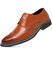 Men's Dress Shoes Classic Lace-Up Shoes Business Oxford Shoes for Men Wedding Party Fashion Wingt...