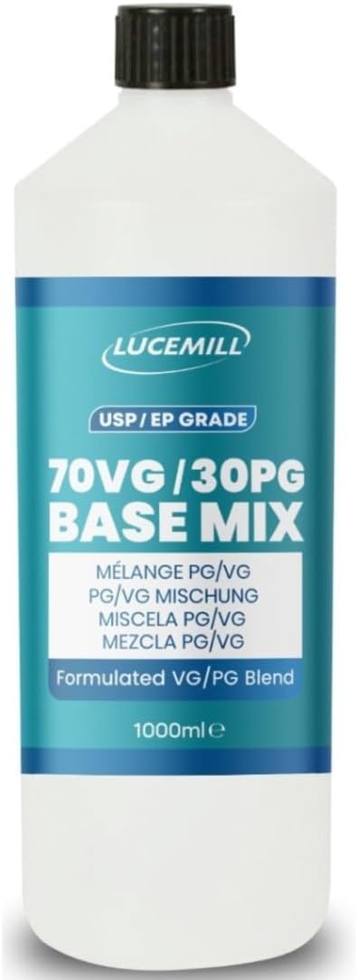 1 Litre VG/PG Premixed 70/30 Base DIY Mixing High Purity Glycerine Glycol Liquid