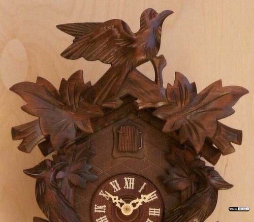 German Cuckoo Clock 8-Day-Movement Carved-Style 13.00 Inch - Authentic Black Forest Cuckoo Clock By Hekas #TOP1