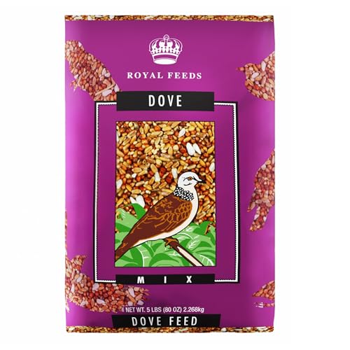 Dove Food Mix 5 Lbs Premium Dove Bird Seed Nut Free Mix Feed for Dove Nutrient-Rich Mixed Birdseeds Supports Daily Energy Growth & Healthy Balanced Diet Bird Seed for Outside Feeders