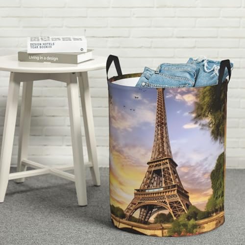 Panier à linge Tour Eiffel pliable imperméable fini le désordre des jouets