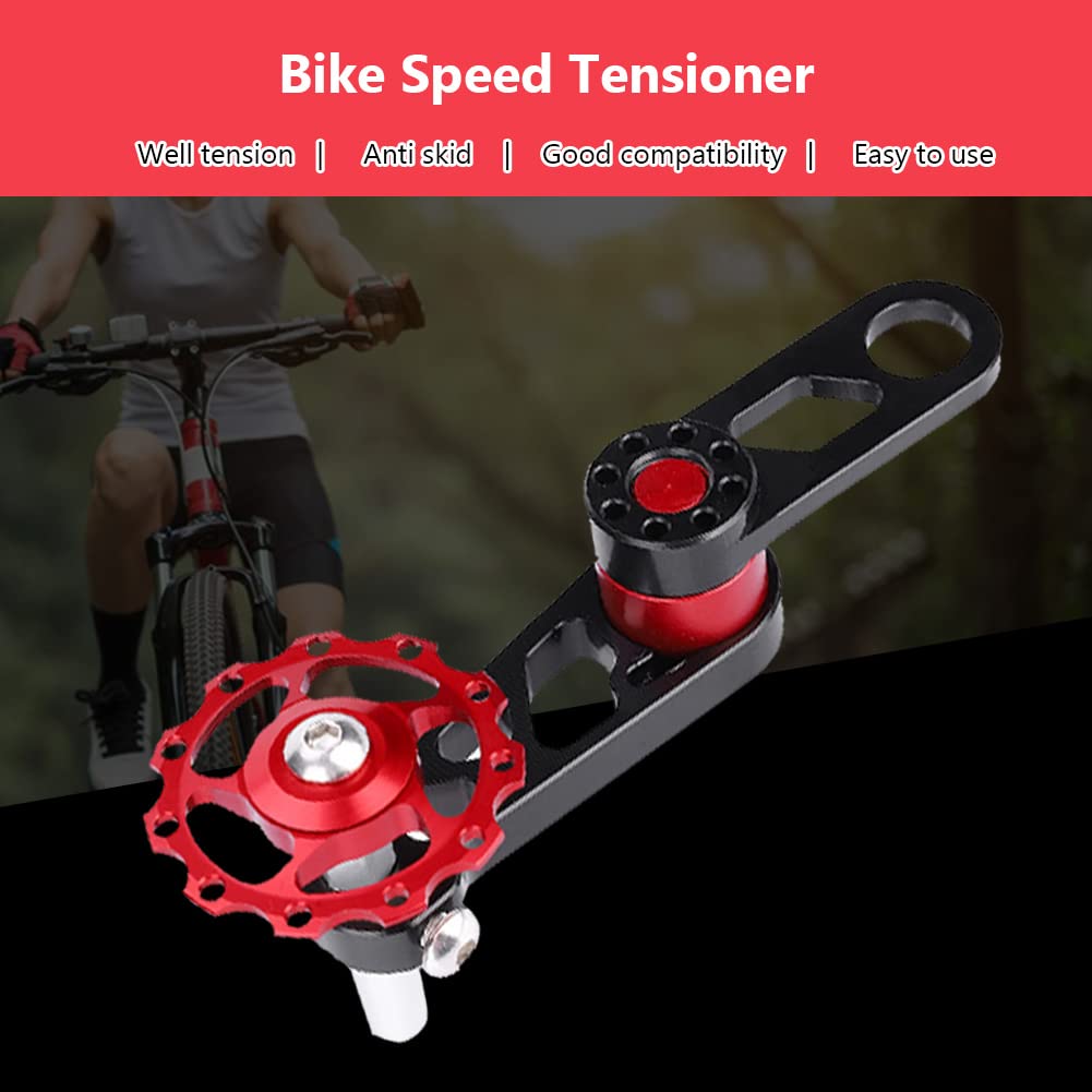 Tendeur De Chaîne Vélo En Alliage Aluminium - Pour Vélo Pliant, Fixie, Single Speed - Couleur Noir