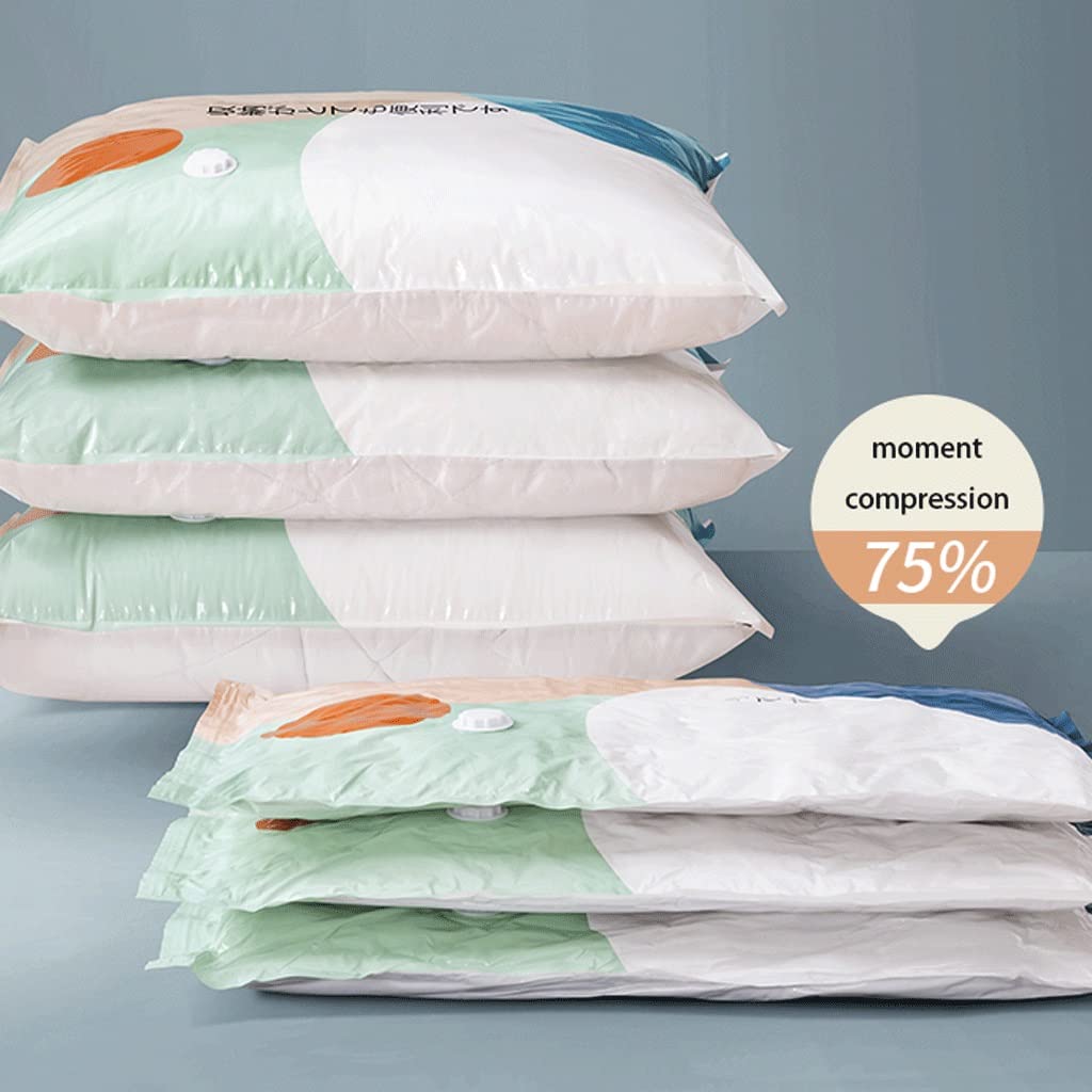 Vakuum-Aufbewahrungsbeutel Vakuum-Kompressionsbeutel 80 % mehr Stauraum Perfekt für die Aufbewahrung auf Reisen/zu Hause Platzsparende Beutel zur Aufbewahrung mit Handpumpe Kompressionsbeutel für