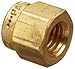 Parker A-Lok 4NU4-B Brass Compression Tube Fitting, Nut, 1/4