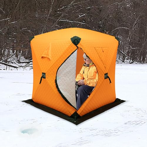 Carpa para pesca en hielo, 1-2 personas, portátil miniatura 6