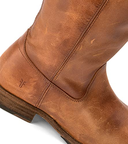 Image of Frye Melissa Button 2 Equestrian-Inspired Tall Boots for Women Made from Hard-Wearing Vintage Leather with Antique Metal Hardware and Leather Outsole - 15 inch Shaft Height