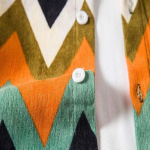 Klassiek overhemd met enkele rij knopen voor heren, dagelijks casual, veelzijdig losvallend groot formaat top met lange mouwen - Afbeelding 7