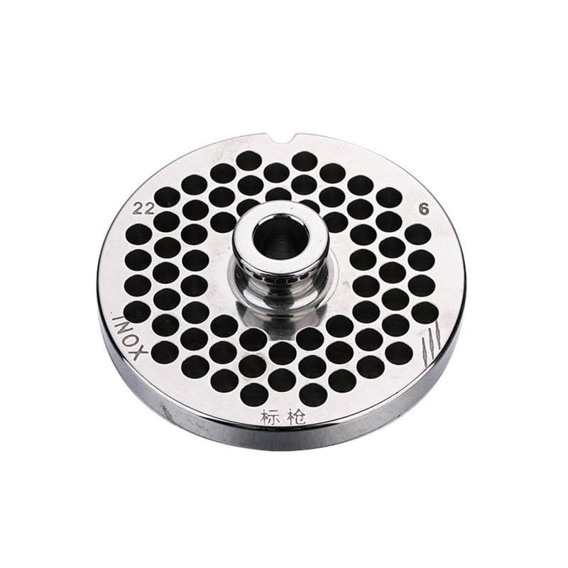 Cuchilla de picadora de carne 22 disco de descarga con perforación de 6mm para molienda uniforme