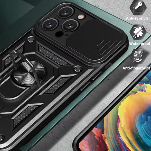 HONLEN Funda Adecuado para Google Pixel 10A (6.28" Inches), Carcasa con Anillo Soporte para PC Armor con Base Magnética - Rojo - imagen 7