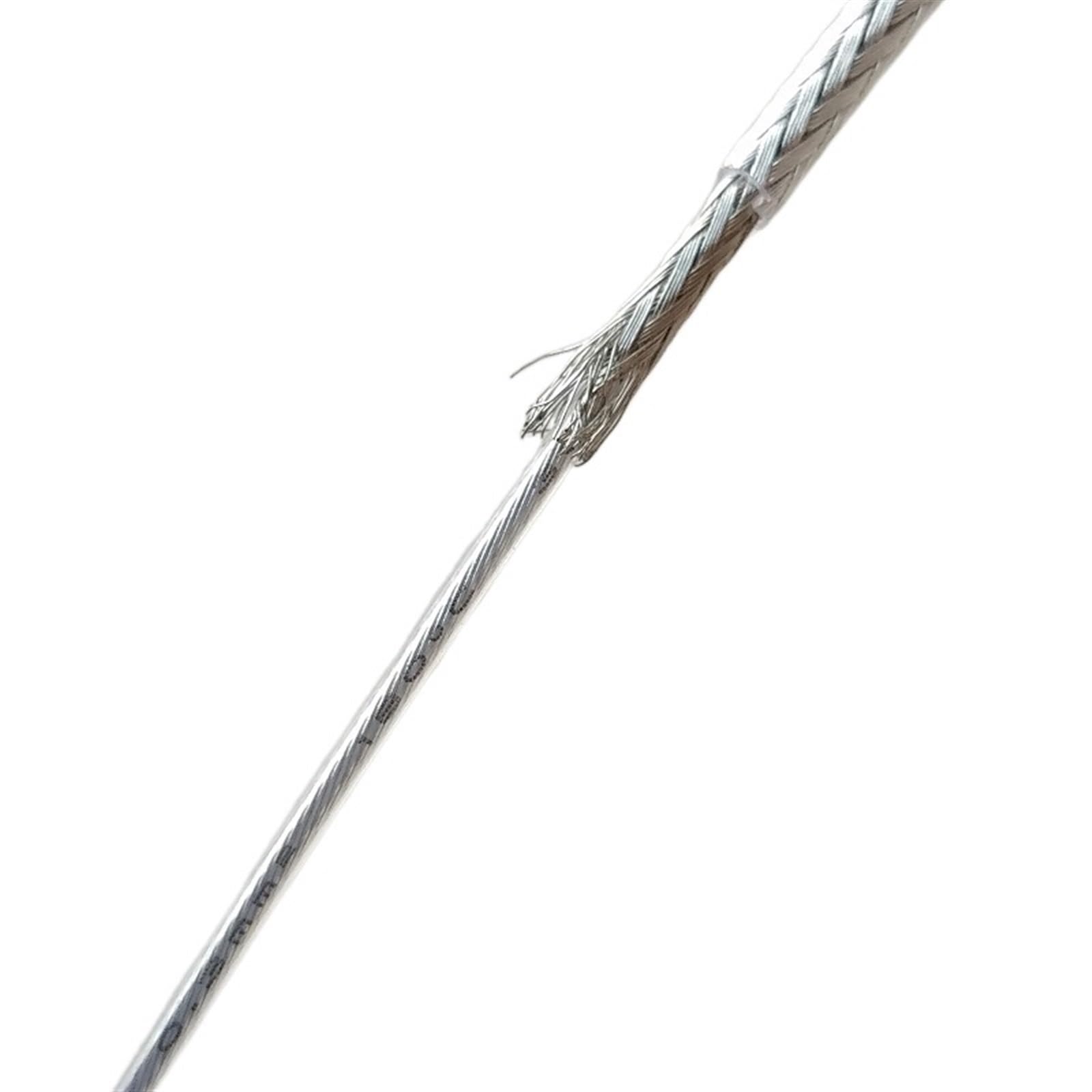 Outdoor Extension 0.5/0.75mm2 Tinned Copper Braided Cable LED Cable Electric Wire Pendant Cable Lighting Accessories Solar sheathed(Size:100meter,Color:20 AWG(0.5mm2))