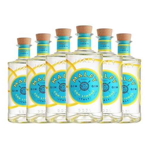 Ginebra Malfy Gin Limone Botellín Miniatura 5 cl (Caja de 6 Botellín Miniatura de 5 cl)