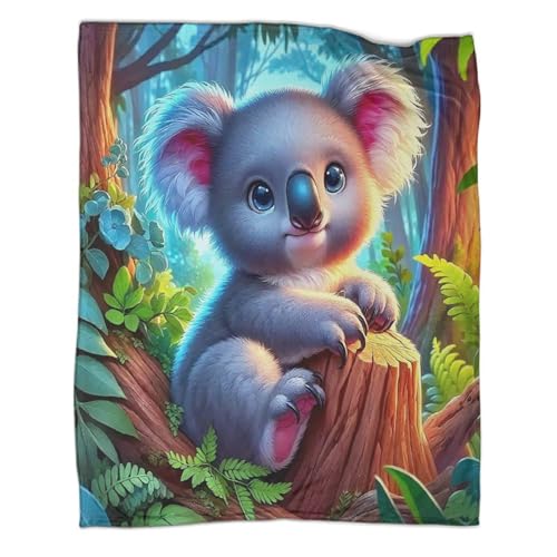 Couverture en peluche koala de qualité supérieure en microfibre chaude - 3