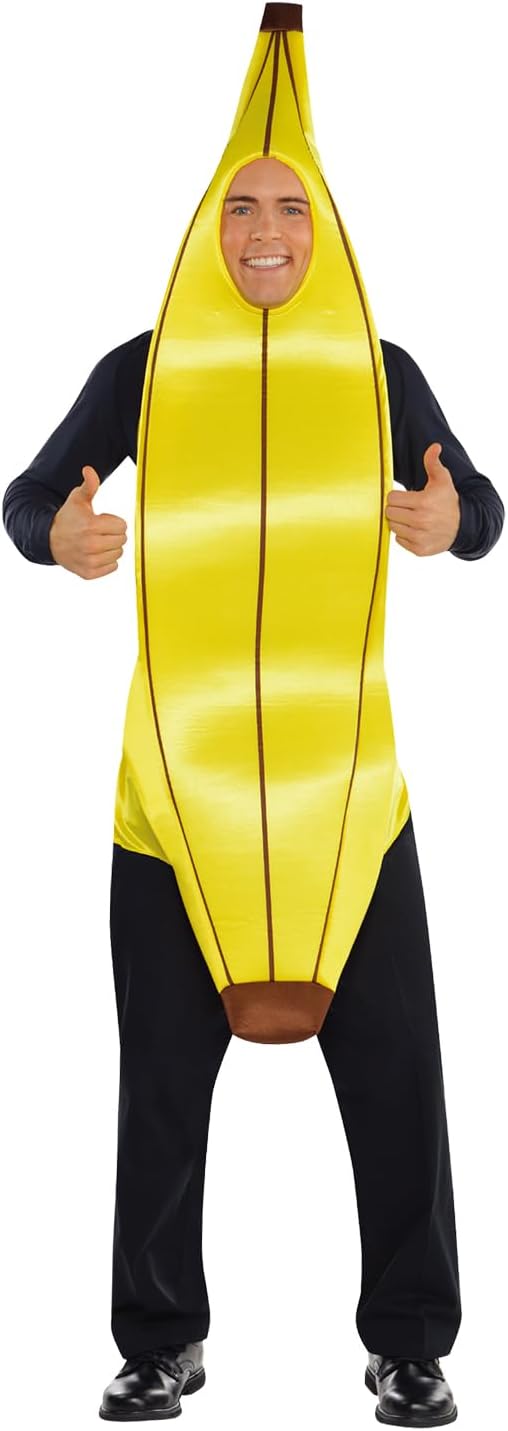 Unisex Adult Banana,Penguin Costume,Taco Costumes for Men and Women Adult Standard Banana Costume