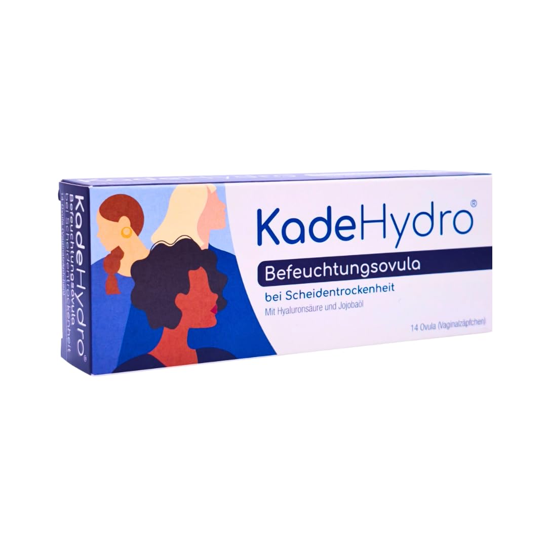 KadeHydro Befeuchtungsovula 3x 14 Ovula I Hyaluronsäure & Jojobaöl I zur Pflege bei Scheidentrockenheit I Sanfte Intimpflege I Vegan & ohne Duft- und Farbstoffe I Spar-Set plus Pharma Perle give-away