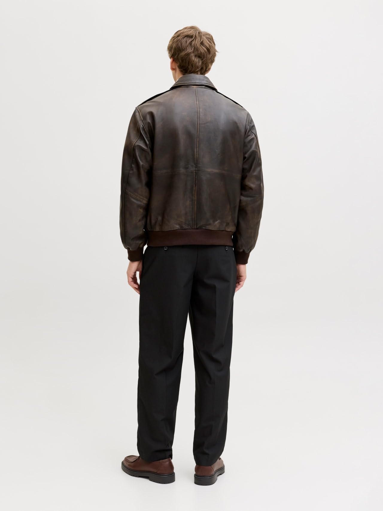 JACK & JONES Male Lederjacke Lederjacke