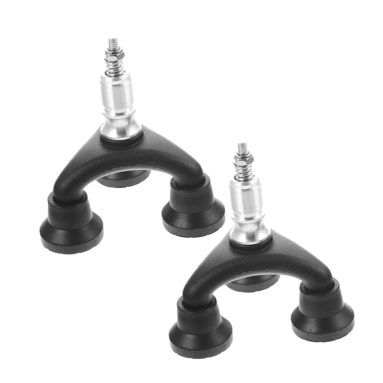 Abaodam 2pcs Elderly Crutch Tip Replacement Durable Plastic Tips for Trekking Poles Cane Feet Accessories Easy Installation Fit Enhanced Support for Safer Walking Experience