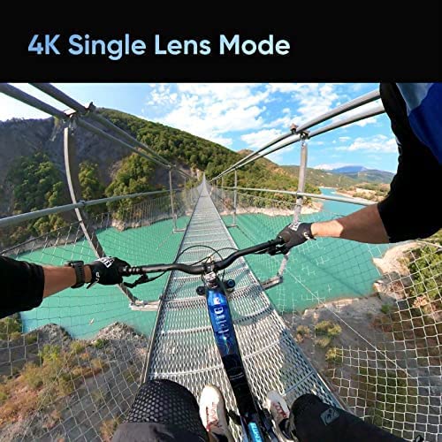 Insta360 X3 - Waterproof 360 Action Camera With 1/2'' 48Mp Sensors, 5.7K Hdr Video, 72Mp Photo, 4K Single-Lens, 60Fps Me Mode, 2.29''Touchscreen, Ai Editing |Bundle Includes Selfie Stick&128Gb, Black #TOP7