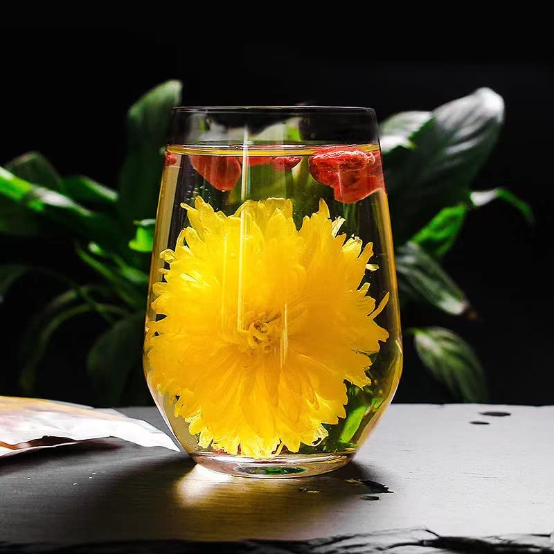 Vista 6 de GUOSETIANX Té de níspero de crisantemo 2.12 oz de crisantemo dorado níspero té de crisantemo