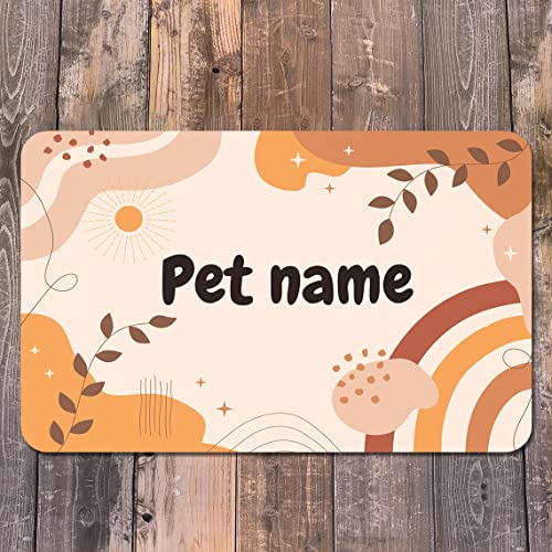 JMIPET Tapis de Nourriture personnalisé pour Chien et Chat en polyuréthane Tapis de gamelle pour Chien et Chat Tapis de Nourriture pour Animaux domestiques(B5