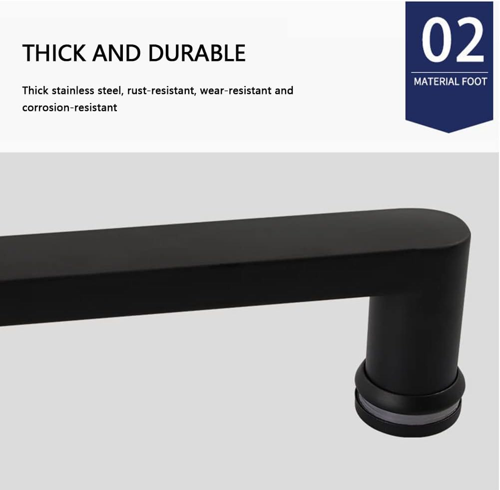 Glass Pulls, Heavy-Duty Commercial Grade-304 Stainless Steel Push Pull Door Handle, Bathroom Glass Door Pulls, Shower Door Handle, Sliding Barn Door Pull Handle