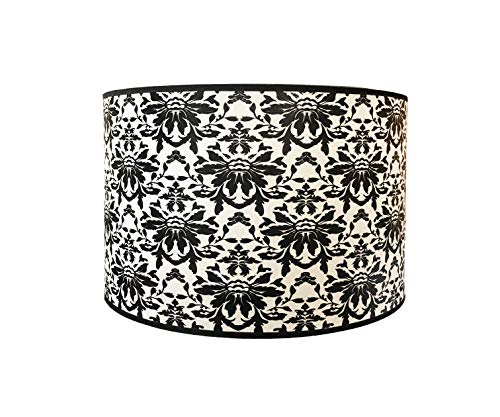 Image of Royal Designs, Inc. Trendy Decorative Handmade Lamp Shade, Made in USA, 12in, HBC-8078-12, Rorschach Floral