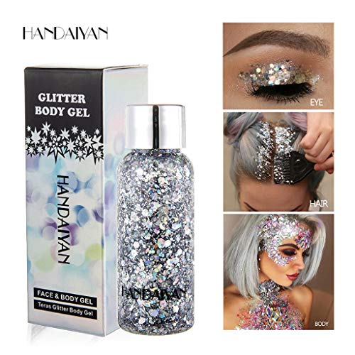 Glitzer Sequin, Körper Pailletten, Glitzer Paillette Glitter Kosmetik Glänzendes Gesichter Körper und Nägel für Festival… – Bild 6