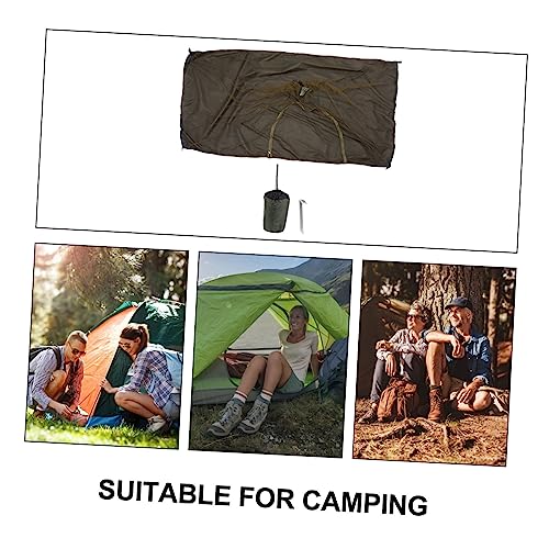 Filet de tente imperméable camping avec fermeture éclair abri extérieur