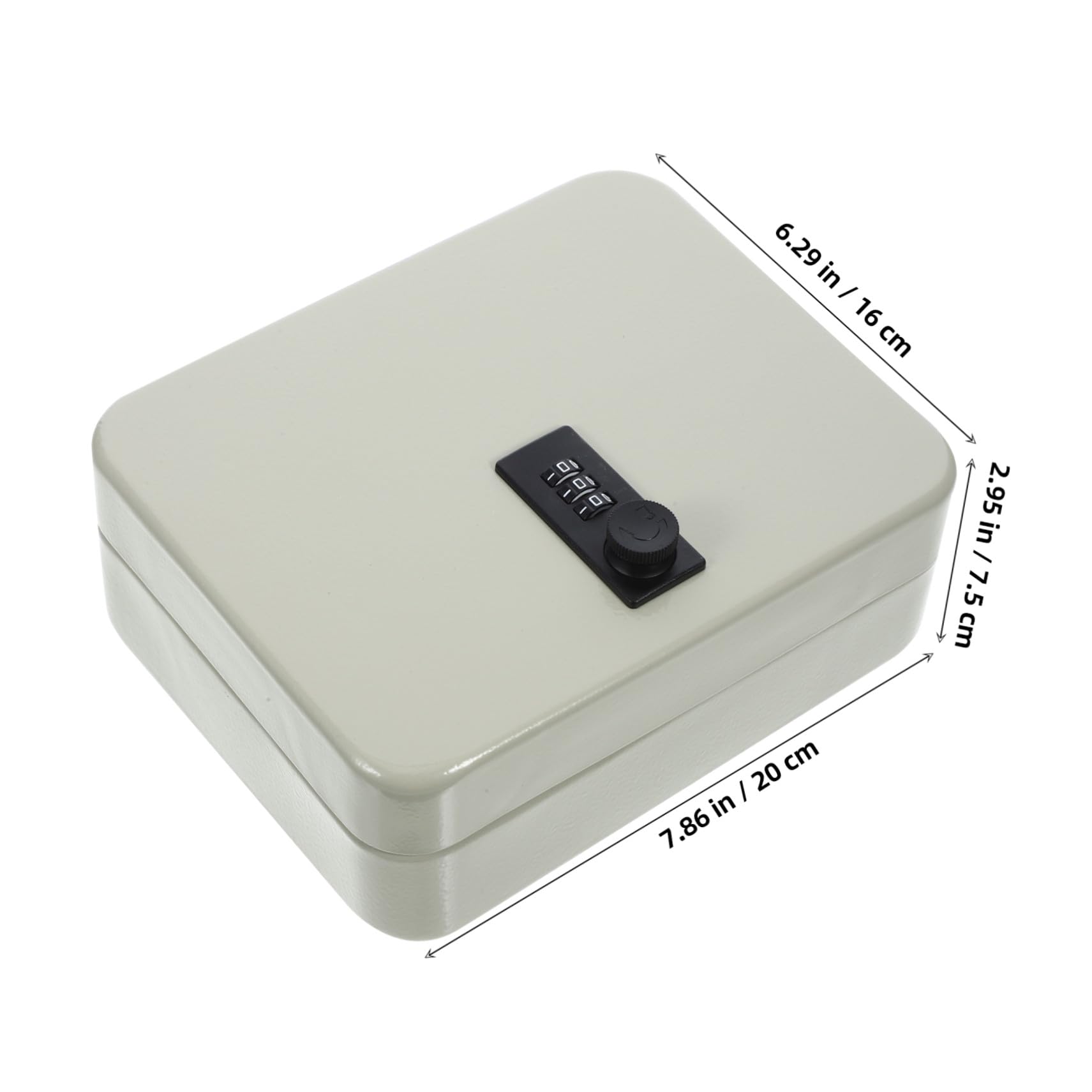Boîte à clés murale en fer avec serrure sécurisée, pour la maison ou le bureau, comprend 20 étiquettes pour une identification facile