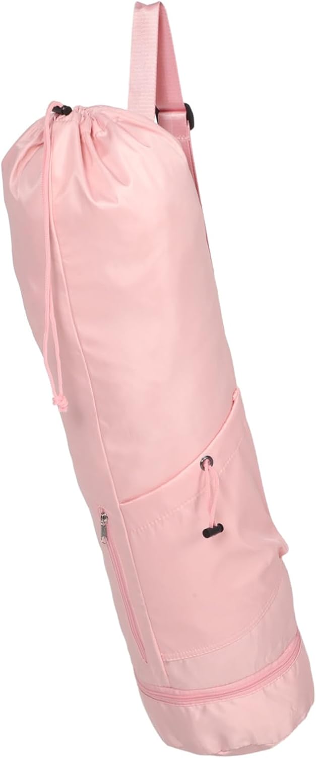 Kisangel Yoga Mat Storage Bag Versatile Carrier with Adjustable Strap Pocket for Gym Class Workout Beach Travel Durable Protects Your Mat Stylish Design