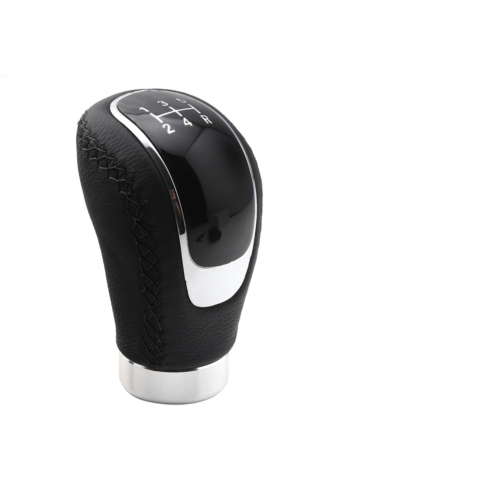 Qkkmuo Black Stitch Shift Knobs Car Universal 5-Speed Gear Shift Knob Shifter Lever For Manual Transmission Cars Anti-Slip Auto Accessories Manual Car Gear Stick Knob(Black Stitch)