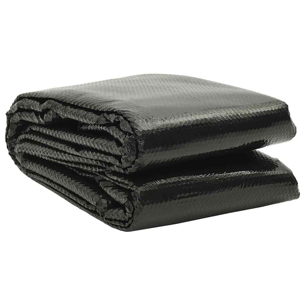 Bâche Solaire à Bulles Flottant pour Piscine 10x5m Noir Rectangulaire
