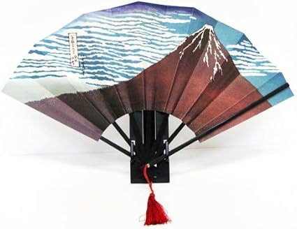 Amazon Co Jp 日本のお土産 日本の伝統 飾り扇子 葛飾北斎 三十六景 赤富士 ホーム キッチン