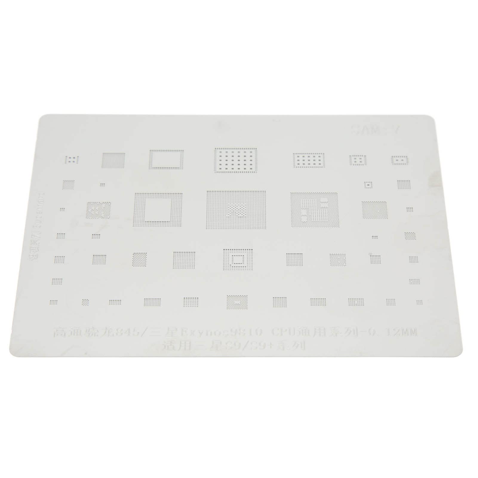 Respicefinem Plantg Series 10×8×1 Phone Tin Reballing Stencil Accurate Positioning Cpu Tin Planting Template For S9 Series