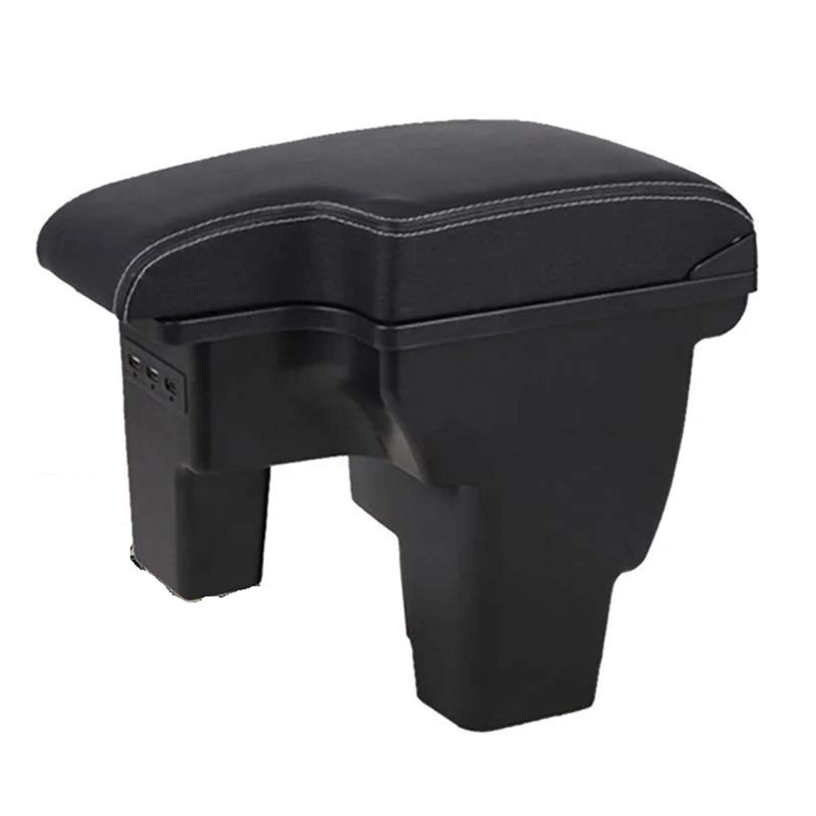 NOHEEU Car Armrest Box Accessories Storage Interior Details Retrofit Parts For Focus III MK3(A3 Black White line)