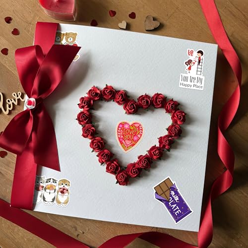 Image of WallDesign Romantic Love Stickers for Couples (32 Pcs) - Cute Daily Love Message Stickers - Couple Gift for Wife, Husband, Girlfriend & Boyfriend - Anniversary, Marriage, Birthday & Everyday Surprise