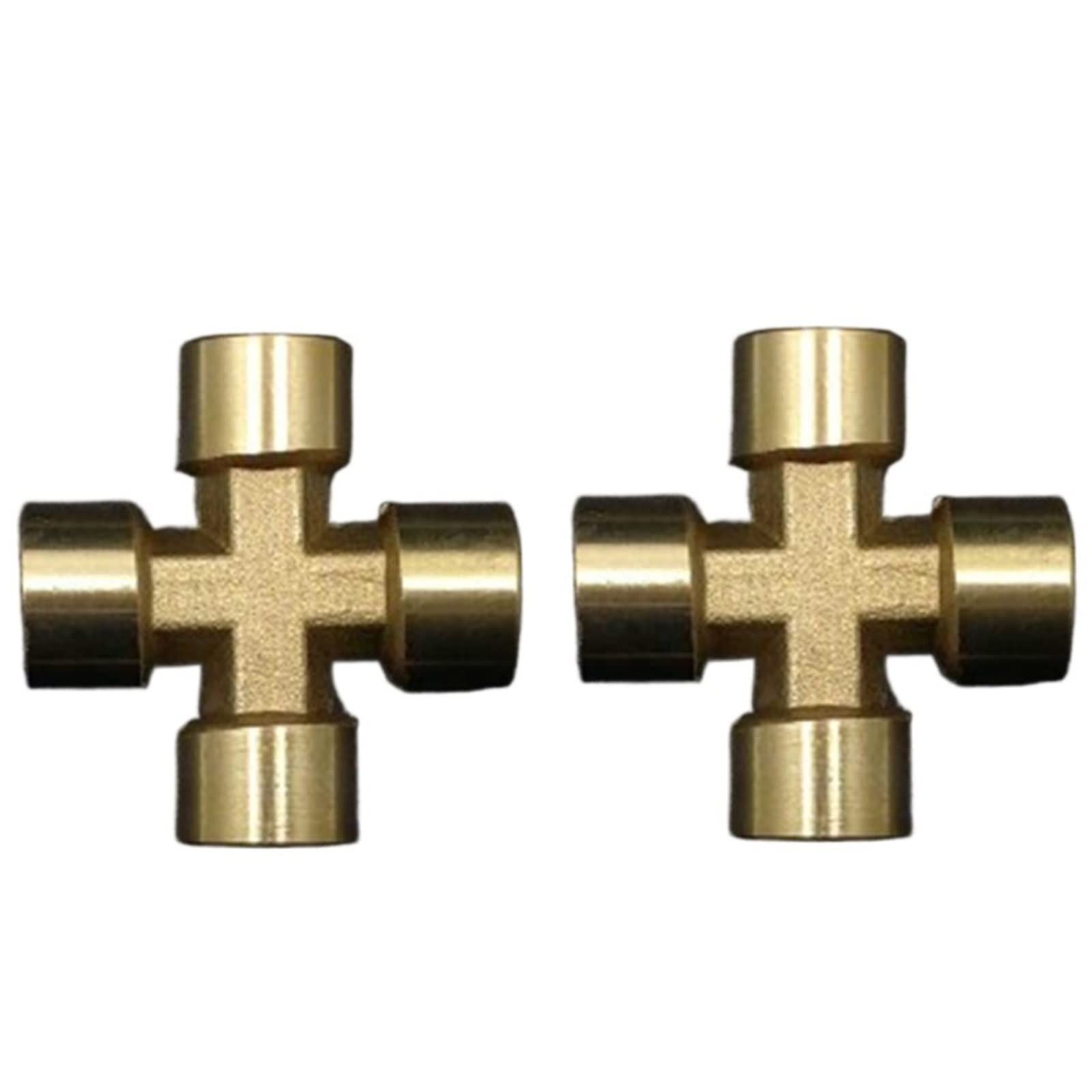 Cruz de latón de 4 vías BSP hembra para evitar fugas en juntas de gas y agua
