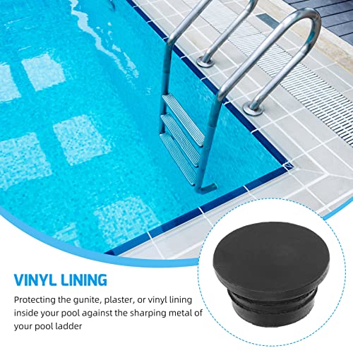 2 tapones de goma para escalera de piscina miniatura 3