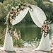 Wokceer Wedding Arch Draping Fabric 3 Panels 28.7