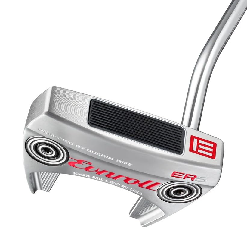 Evnroll Putters Neo Classic ER5 Mallet Satin Silver Golf Putter, 33