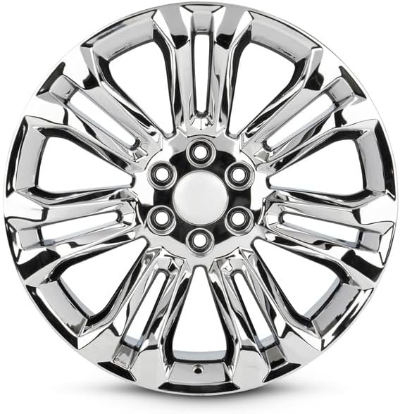 New 22x9 inch OEM Direct Replacement Aluminum Wheel for 1999-2020 Cadillac Escalade 6-139.7mm Silver 22 in Rim 84346100