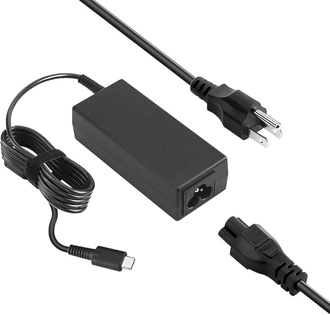 Chromebook Charger 45W USB Type C Laptop Charger Adapter Fit for Hp