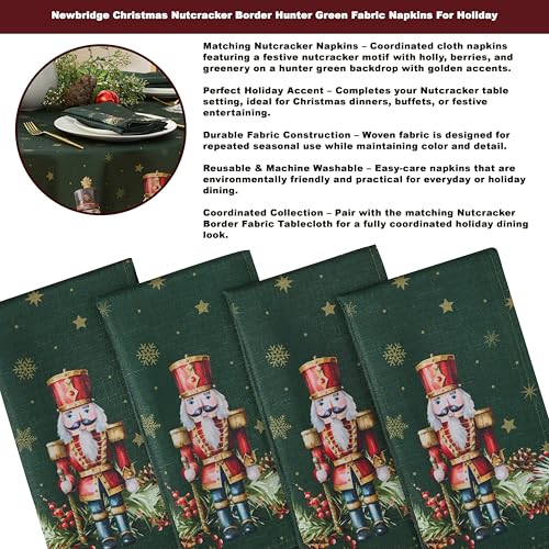 Set de 4 Servilletas de Tela Newbridge Navidad Verde miniatura 3