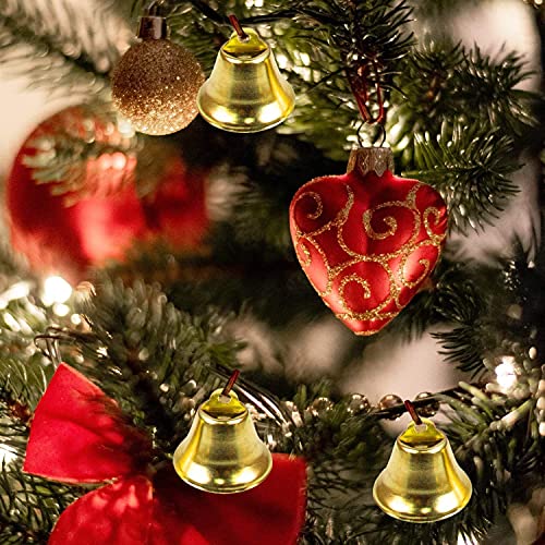 Auear, Mini Gold Liberty Jingle Bells For Craft Making Wind Chimes And Favor Decorating (72 Pack, 16Mm) #TOP5